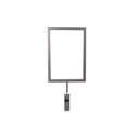 Info display, A5, for smart clothing rack, brushed steel