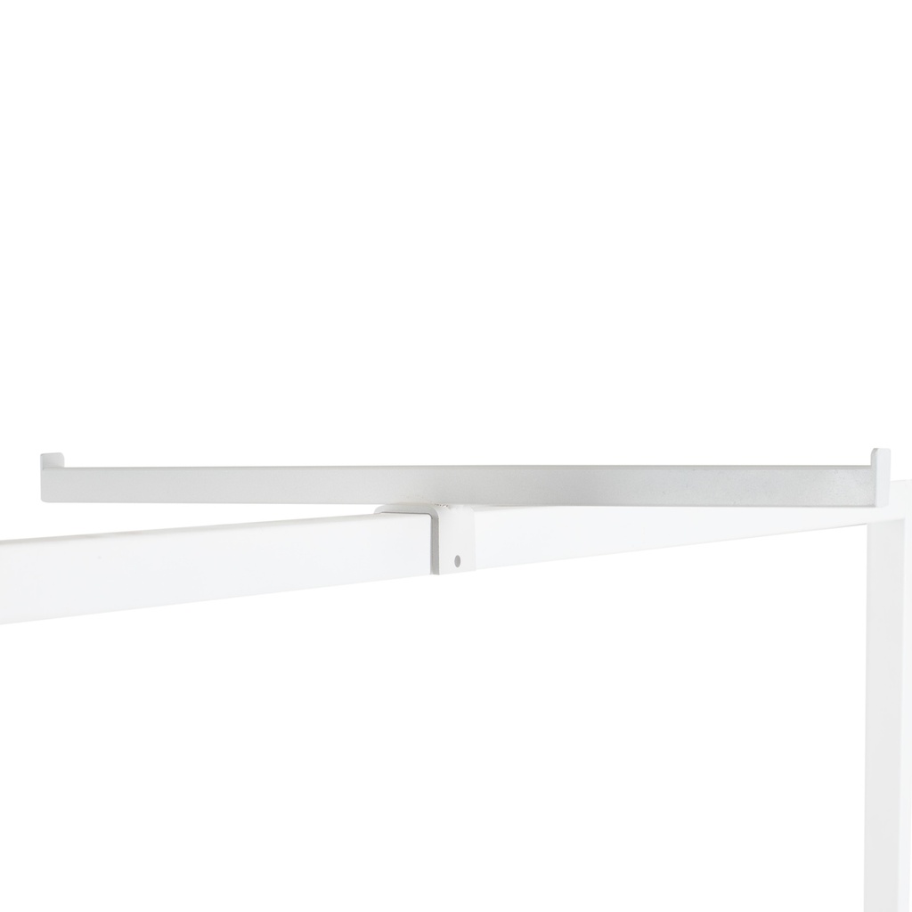 T display for clothing rack, brushed steel (copy)
