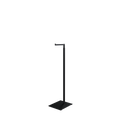 Adjustable L display, 110-175cm H, black powdercoating