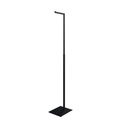Adjustable L display, 110-175cm H, black powdercoating