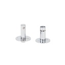 Upperarm rotational fitting (male+female) for wooden arms, chrome