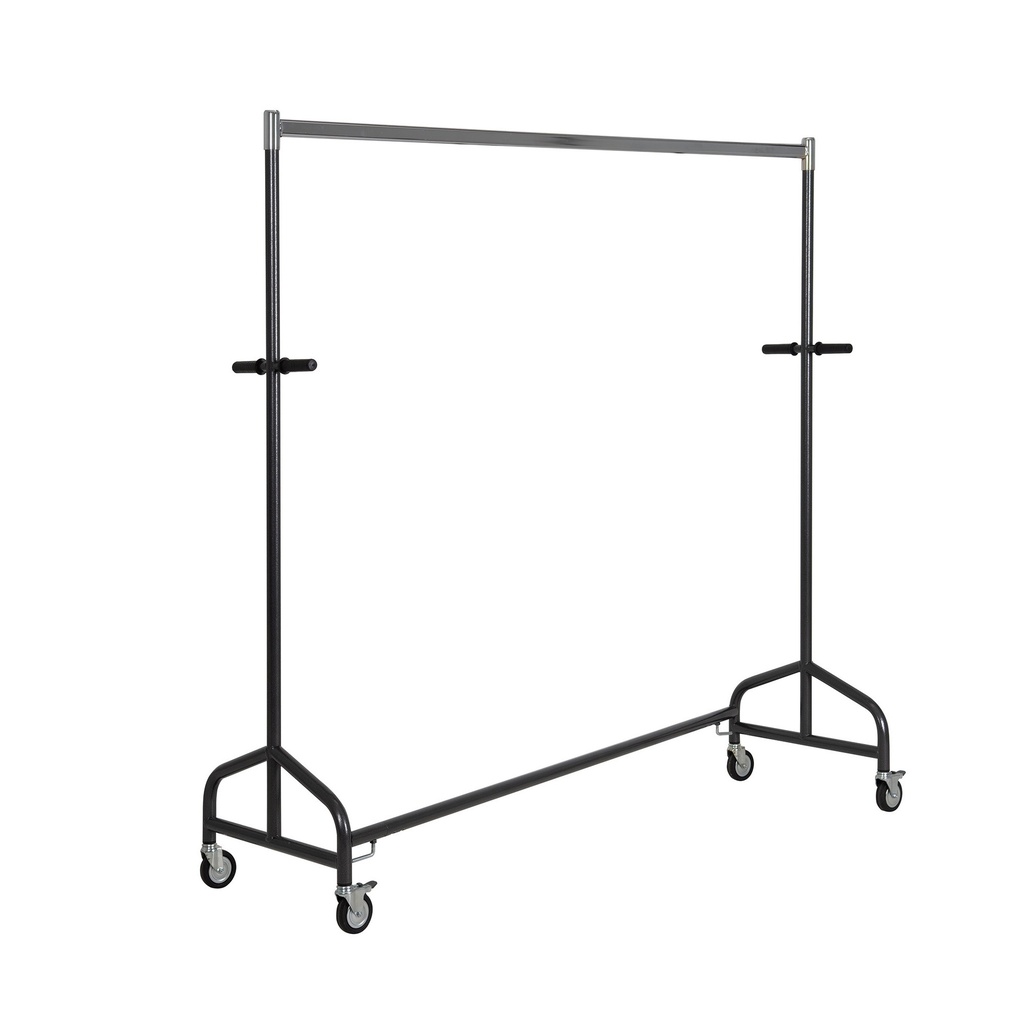 BINK - Heavy-duty rolling transport rack with brake and handles, 170cm, dark grey