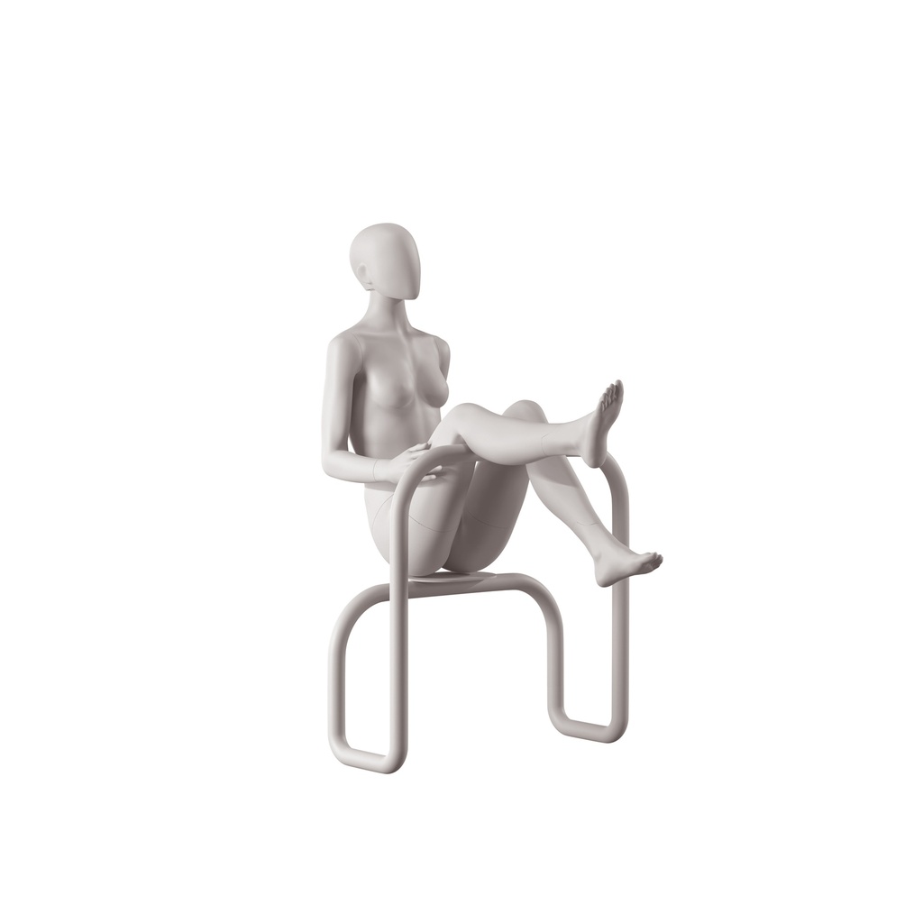 BINK - Female mannequin, collection NXT - gen Z, colour light grey, sitting pose 002