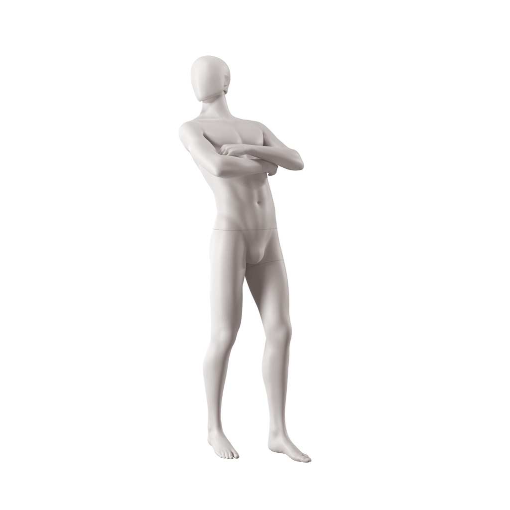 Male mannequin, collection NXT - gen Z, colour light grey, standing pose 021