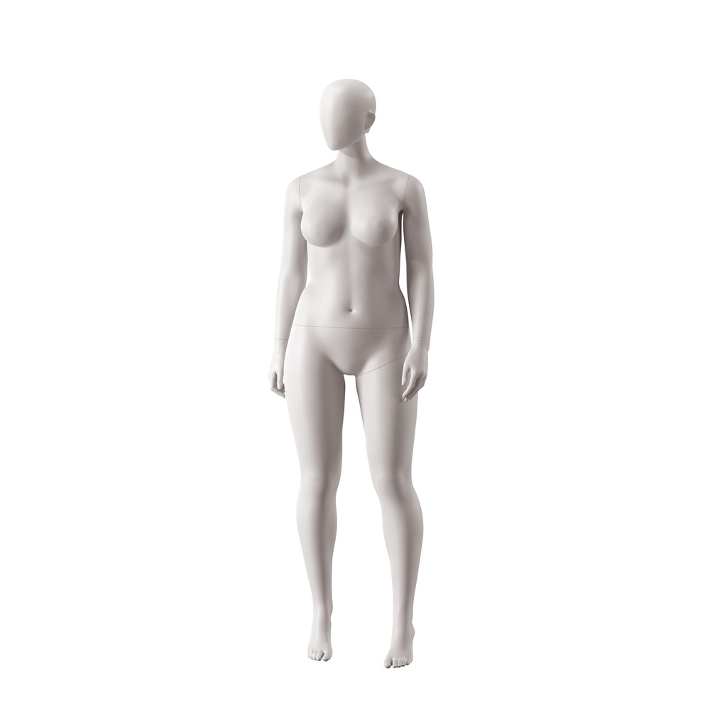 Plus size female mannequin, collection NXT - gen Z, colour light grey, standing pose 040