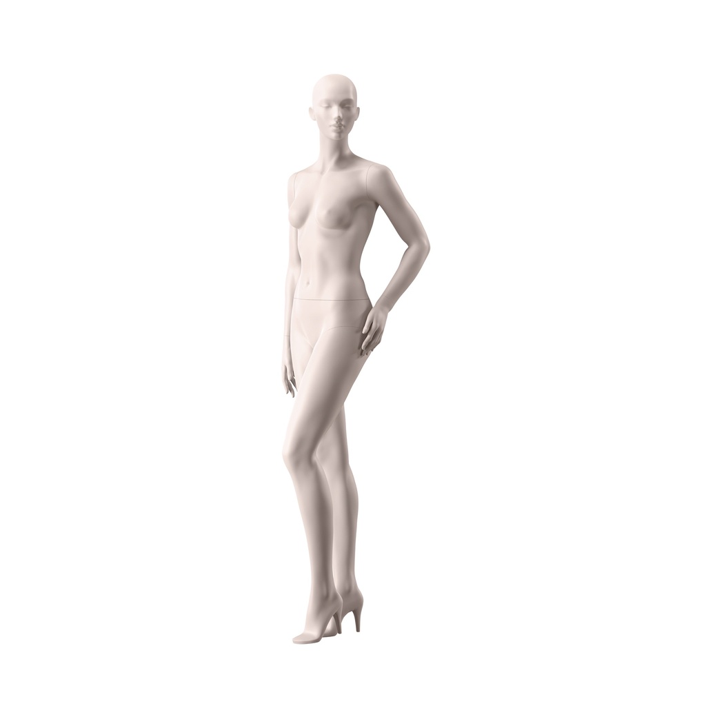 BINK - Lingerie mannequin, female, A-cup, nude skin color mat, standing pose 09A