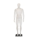 Male mannequin, frost, plastic, metal base and calf pin