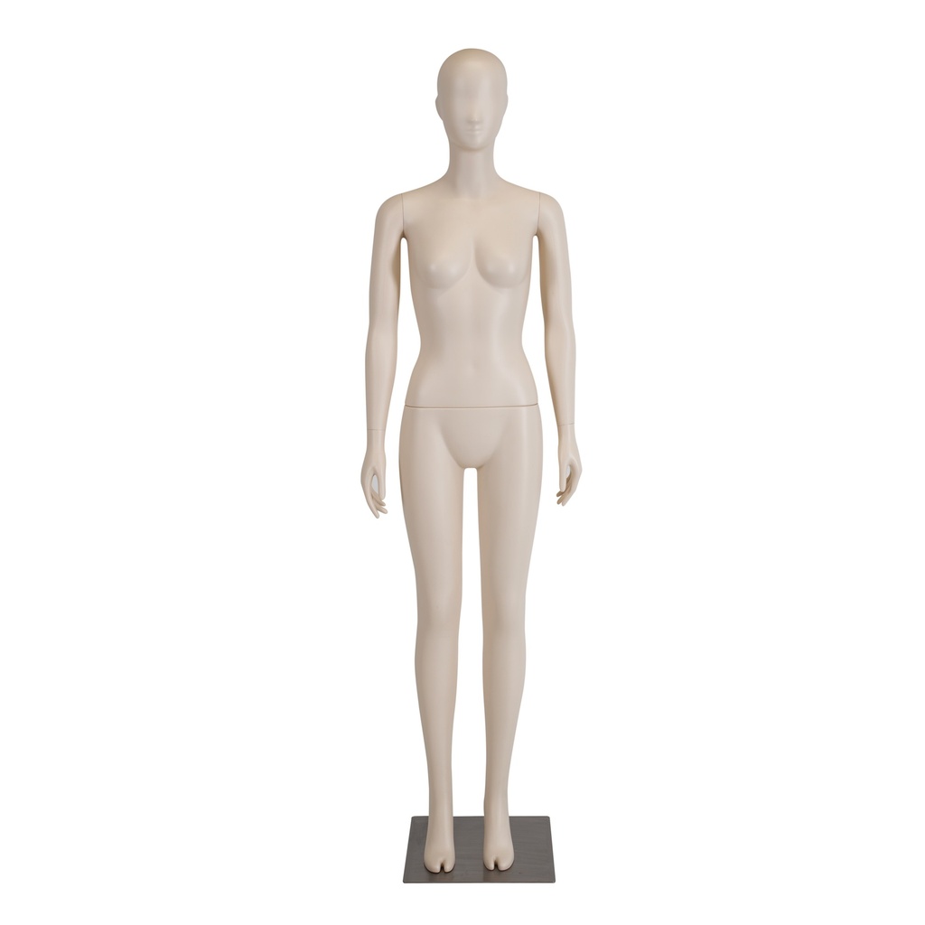 BINK - Female mannequin, nude skin color, plastic, metal base and calf pin