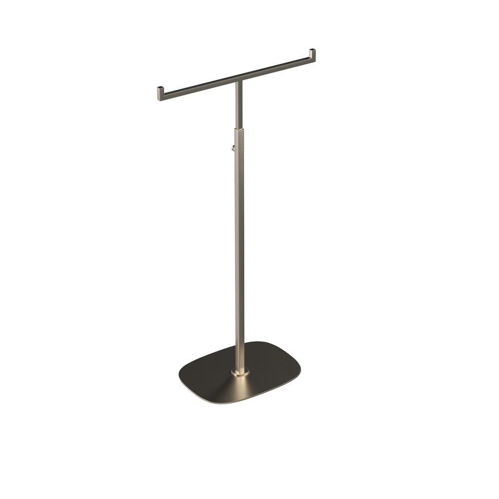 BINK - Adjustable T-stand, for displaying accessories, brushed stainless steel