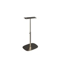 Shoe stand, adjustable height, in brushed stainless steel