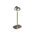 Hat display stand, for adult hats, in brushed stainless steel