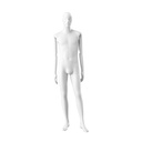 Stylish male mannequin, semi-abstract head, EU48, colour white, Mirror Mirror, pose MM205