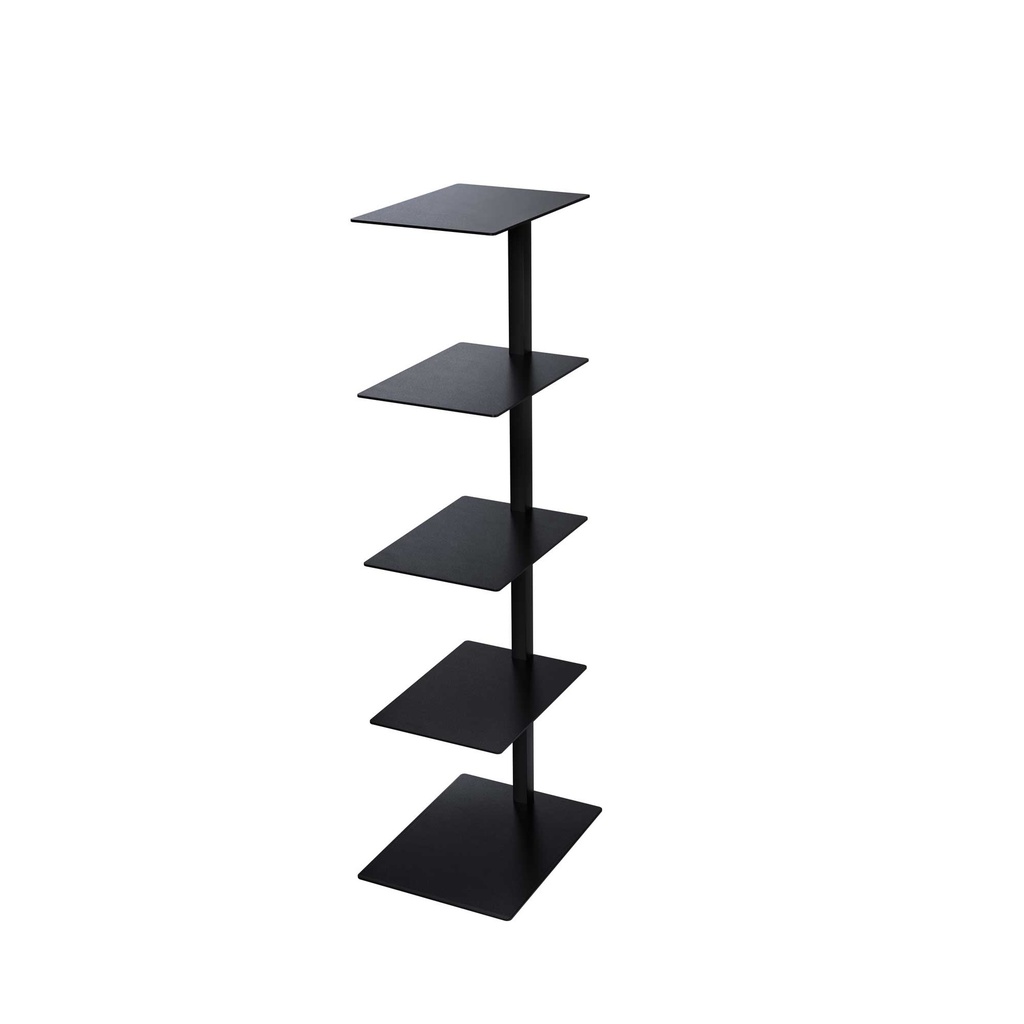 BINK - 5-tier shoe display stand, 118 cm H, black structured powder coating