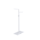 Garment rack with 2 adjustable arms, 110-175 cm, white structured powder coating