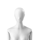 Semi-abstract woman's head, white colour