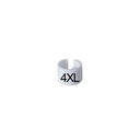 Colour cubes with size for hangers, mini, white, 4XL ,100 pcs