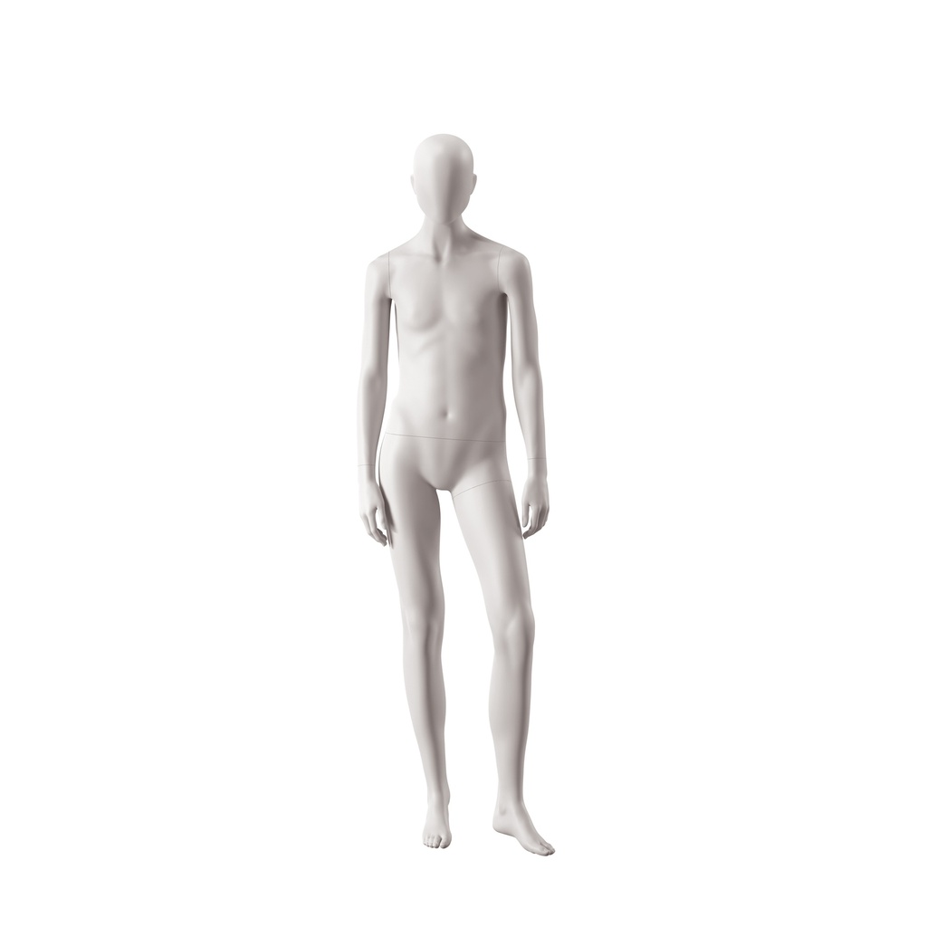 BINK - Gender neutral mannequin, collection NXT - gen Z, colour light grey, standing pose 008