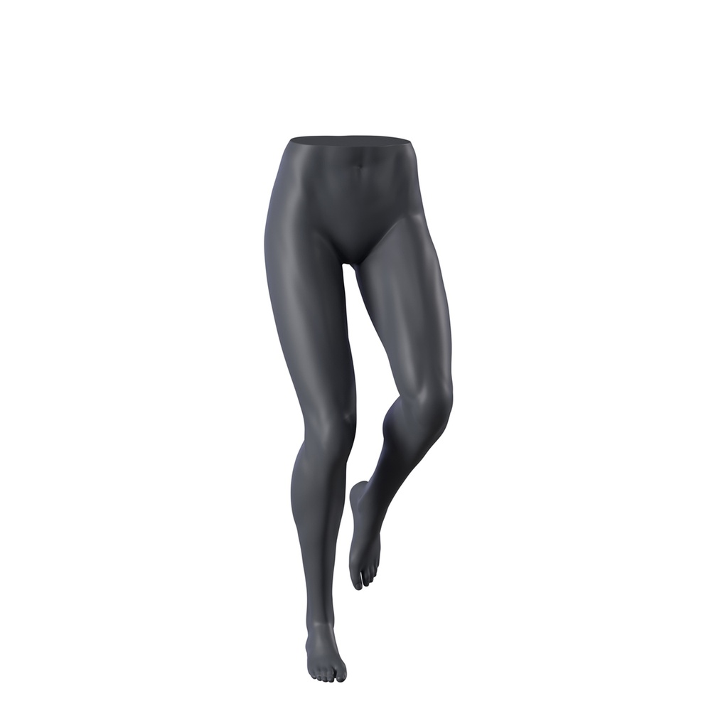 BINK - Female trousers display, running pose, FRP, graphite grey, pose 197