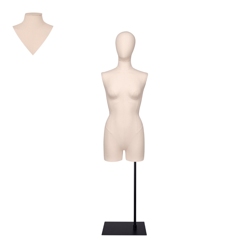 BINK - À louer, mannequin de couture femme écru – taille EU38 sur un support noir