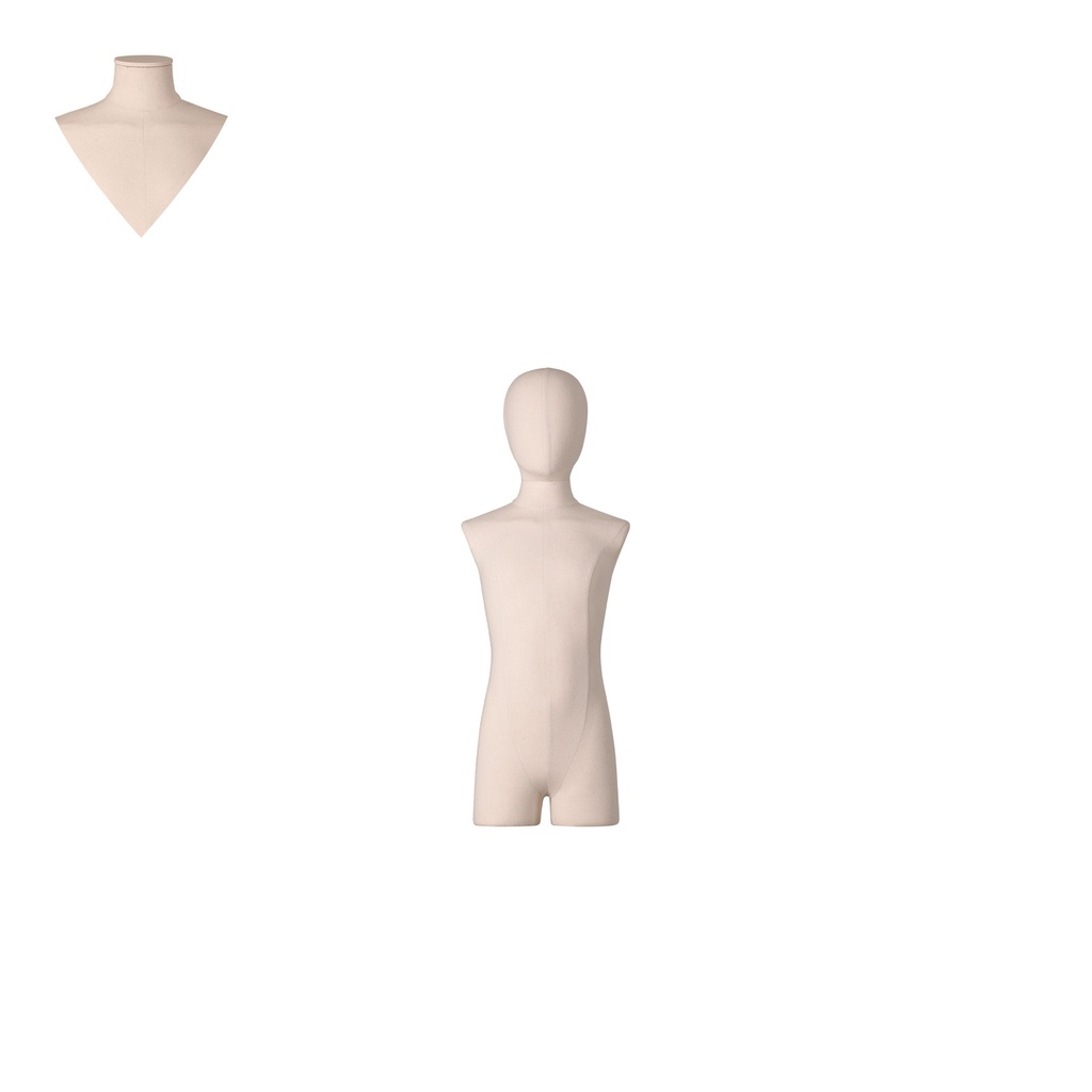 BINK - For rent, child dressform with legs ecru - 8 years 