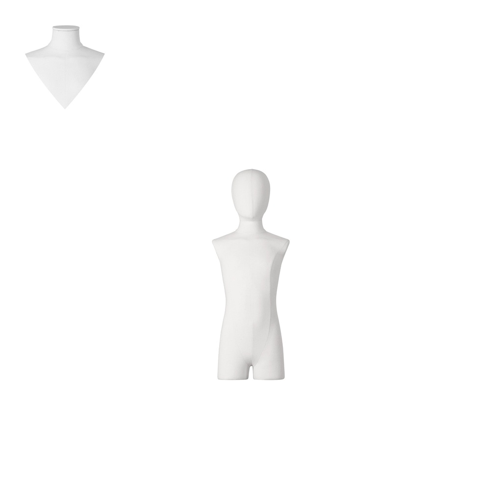 BINK - Te huur, kindertorso couture met benen, wit – 8 jaar