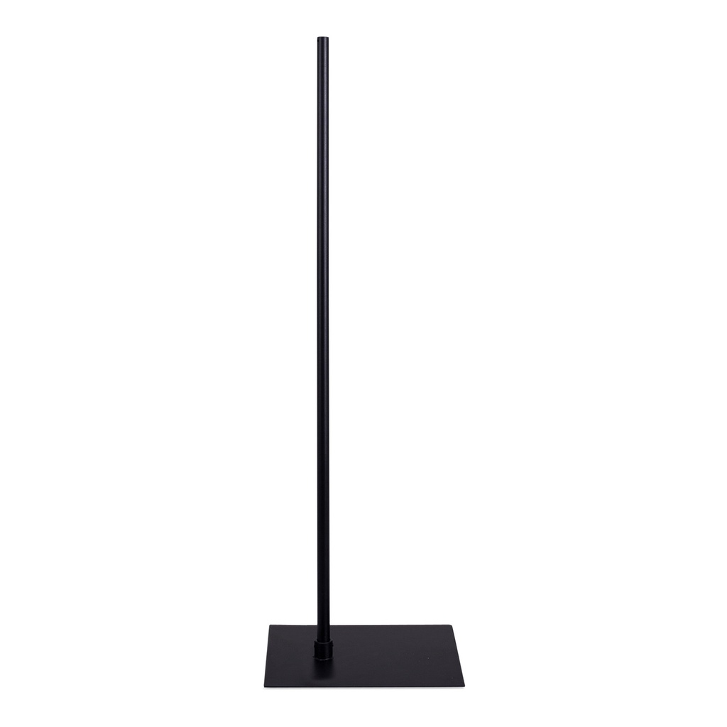 BINK - En location: support de buste avec socle rectangulaire, peint en poudre noir   