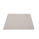 Square mannequin base 40x40 cm, brushed stainless steel