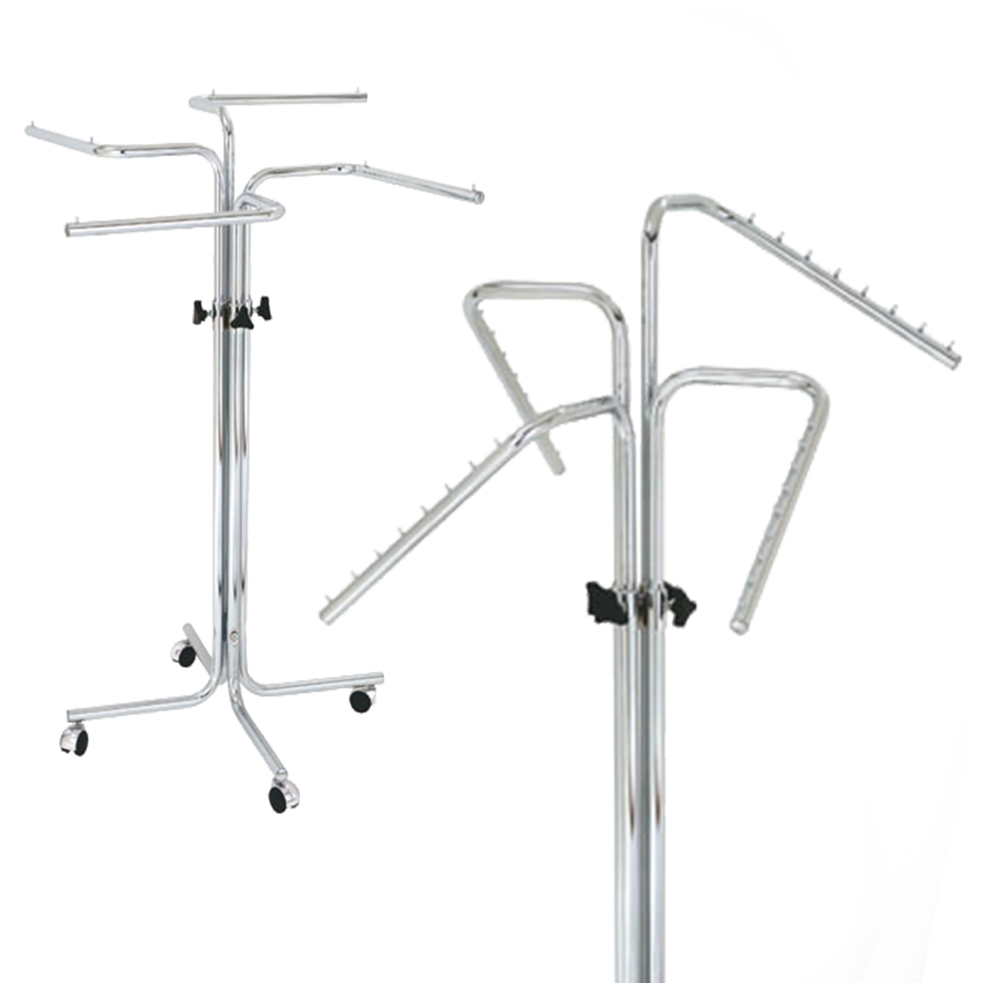 Garment rack multiple arms