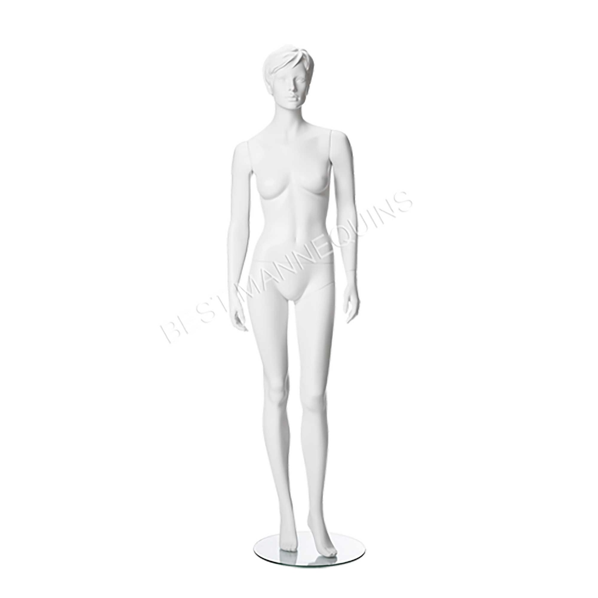 Female mannequin B-cup with sculpted hair, Irene
