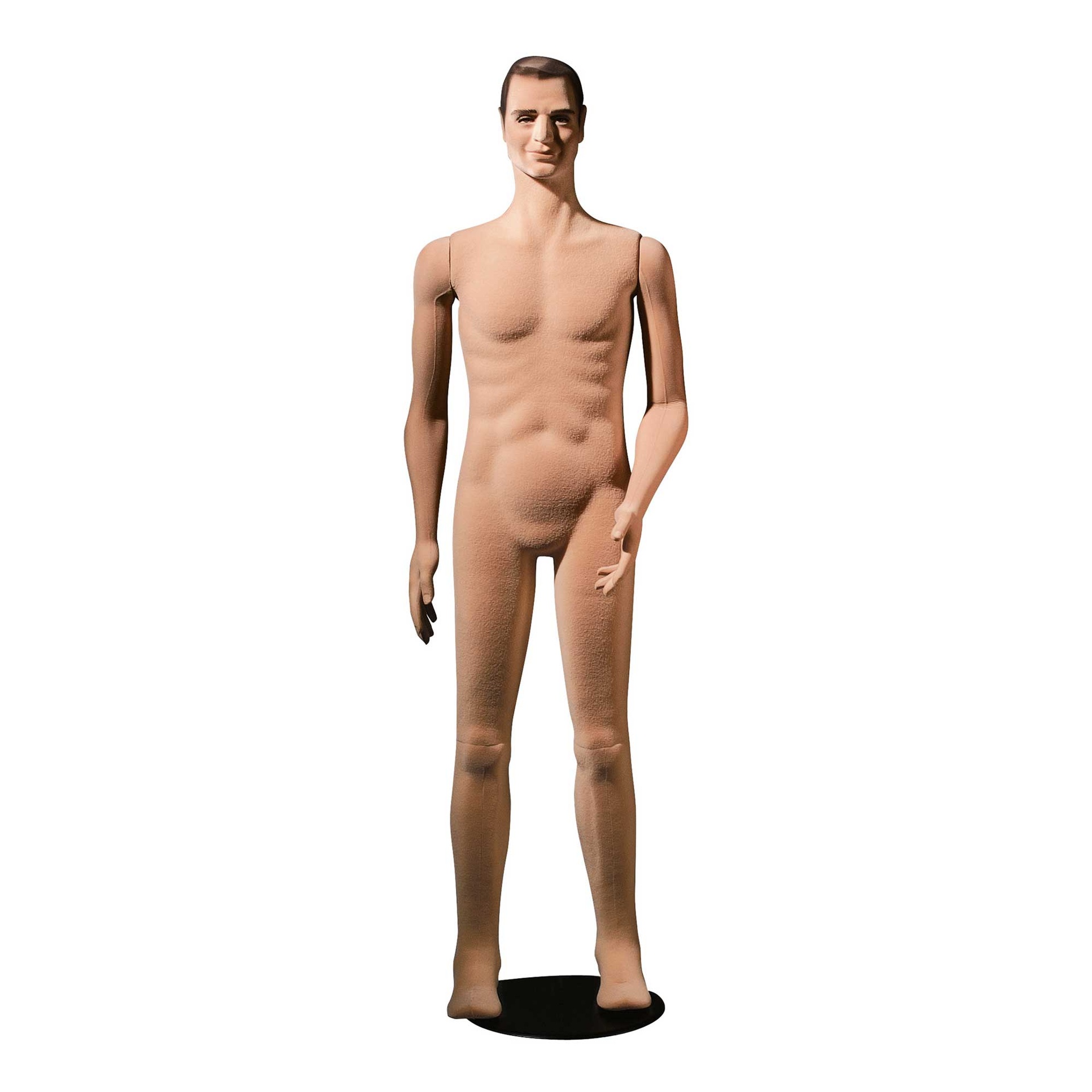 Flexible male mannequin with sculpted hair, Polyflex