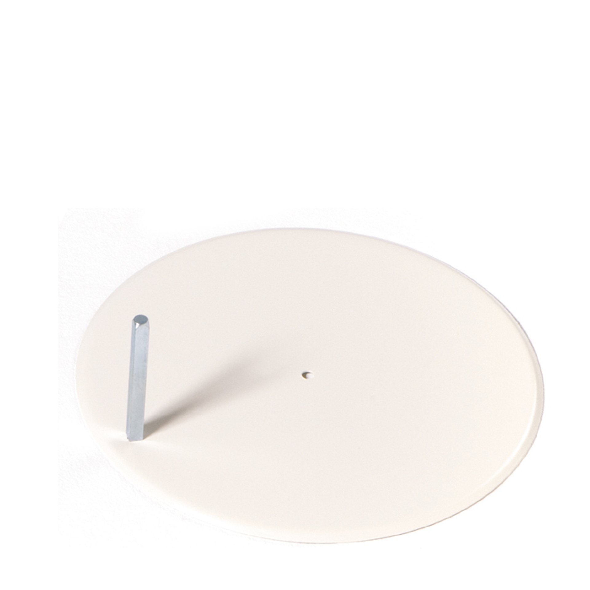 BINK - Ronde witte metalen voetplaat, voor polyflex