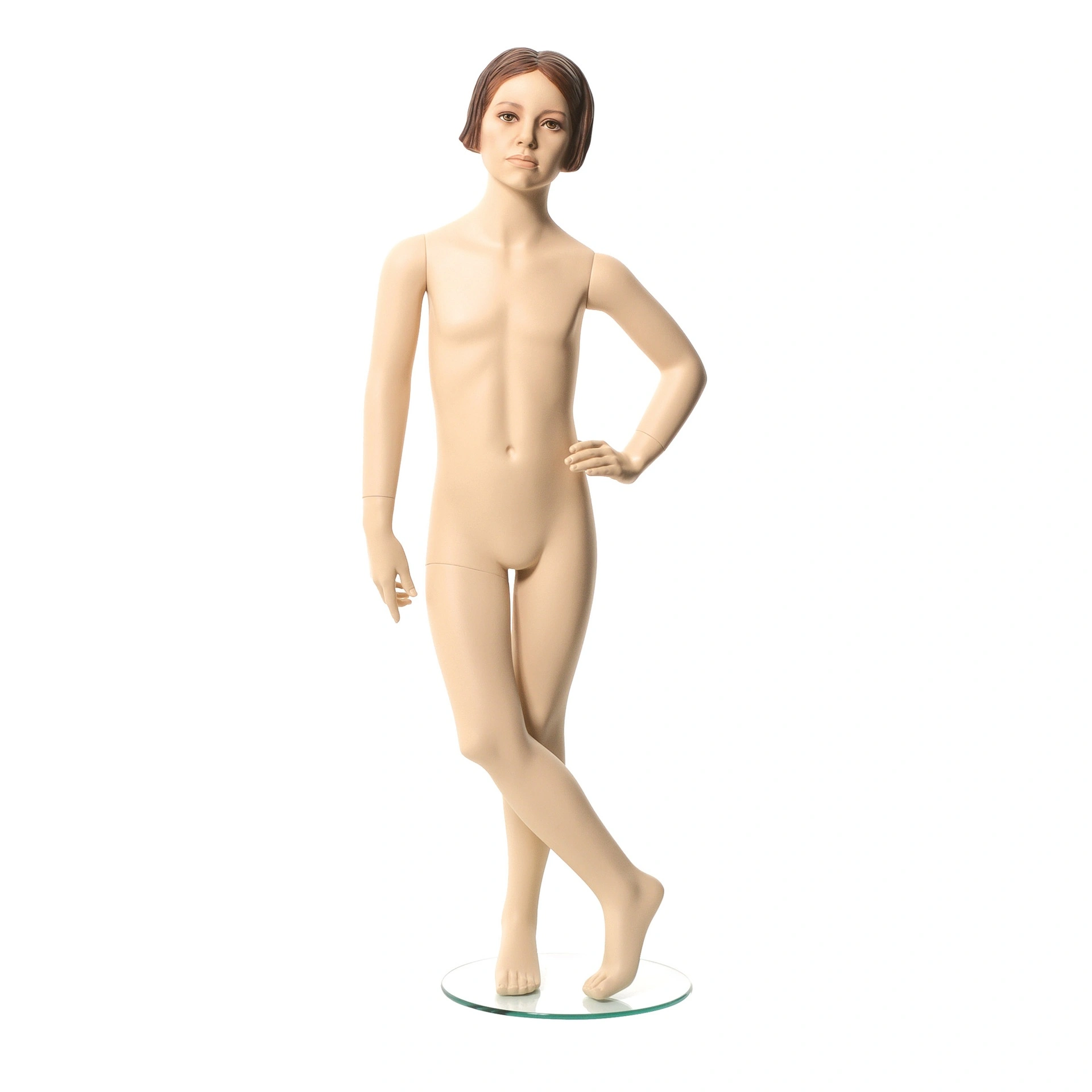 child window mannequin sculpted hair, 8 yr, Q-Kids