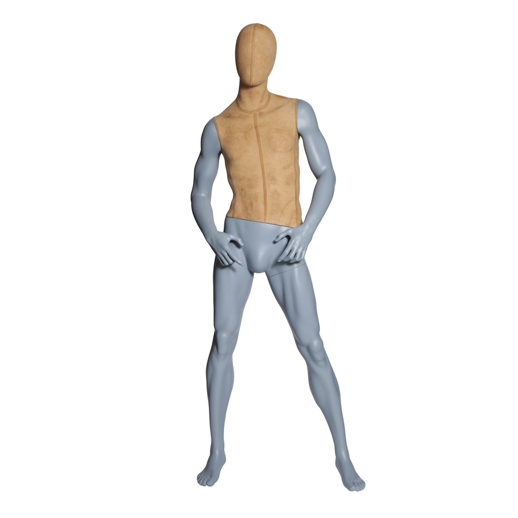 BINK - Maniquí masculino de escaparate abstracto cabeza, Tough natural