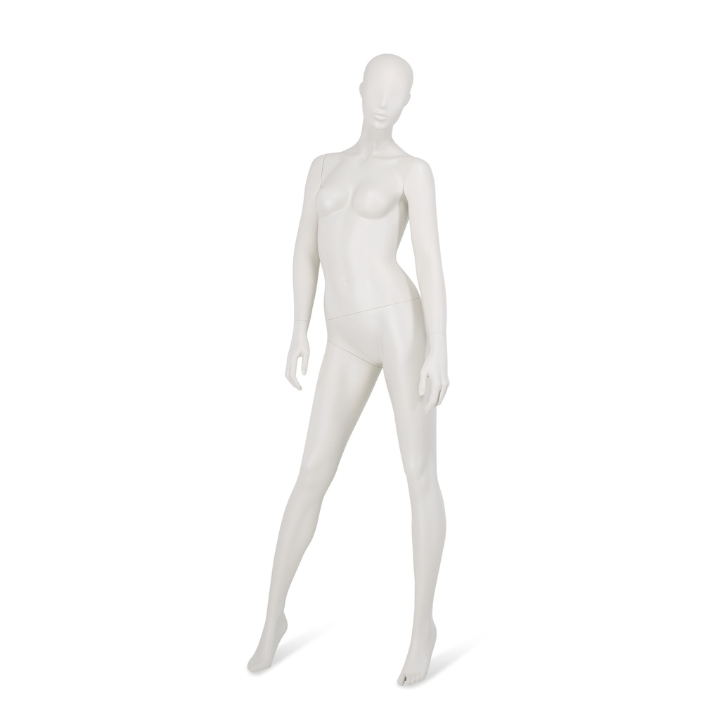 Damesetalagepop abstract hoofd, RAL9002 mat