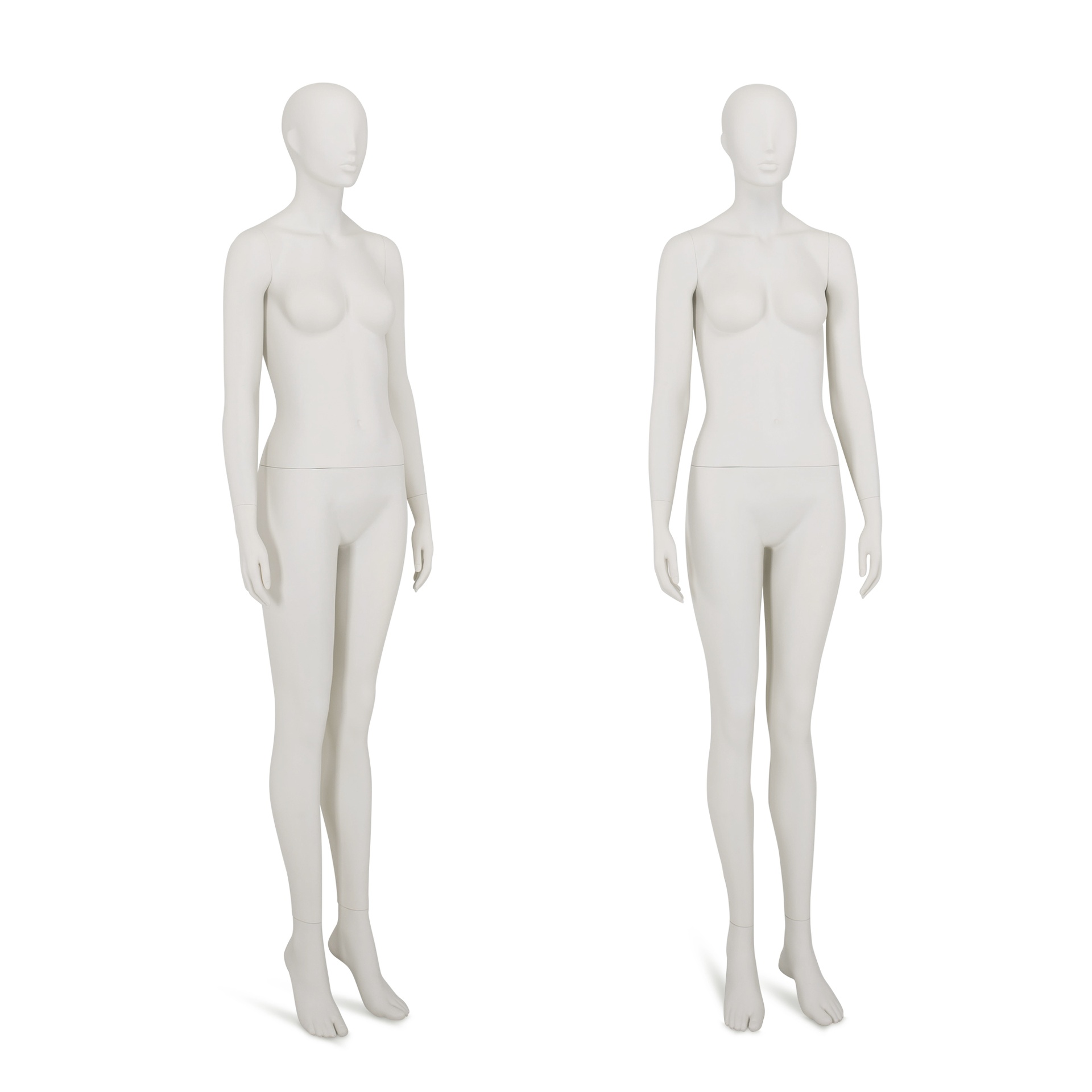 BINK - Female window mannequin w abstract head, greywhite