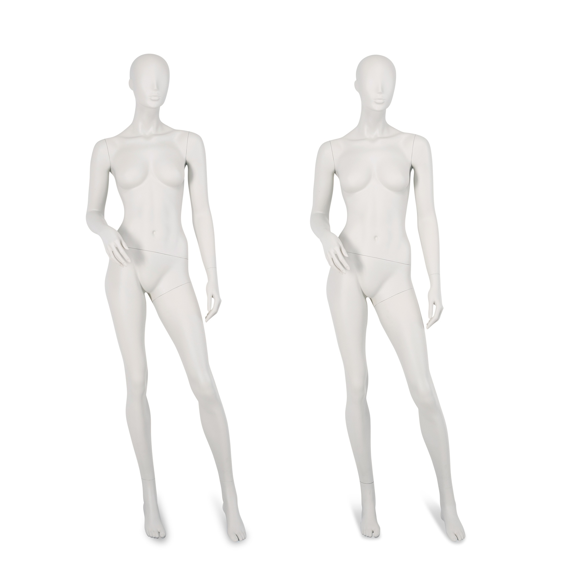 BINK - Female window mannequin w abstract head, greywhite