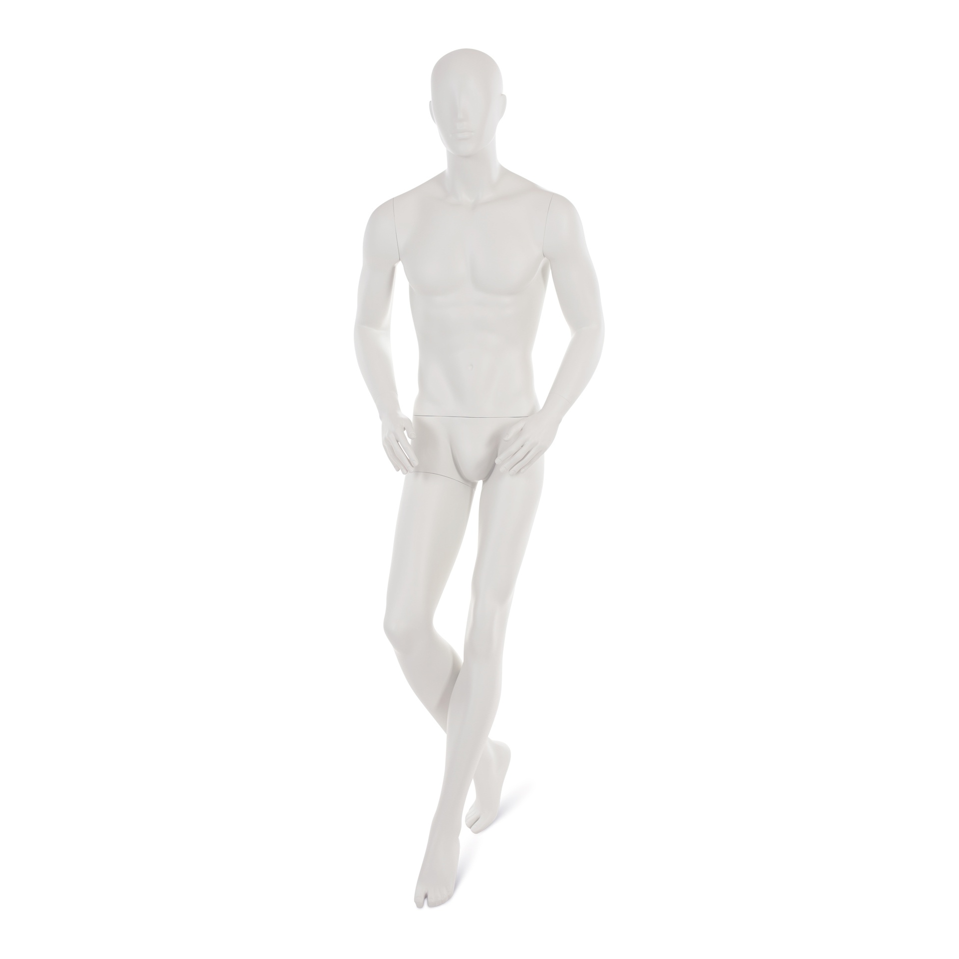 BINK - Male window mannequin w abstract head, greywhite