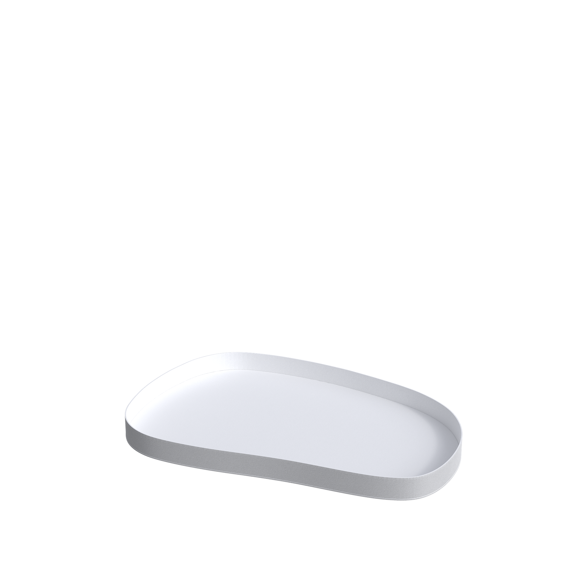 Display tray 30x45 cm, white metal