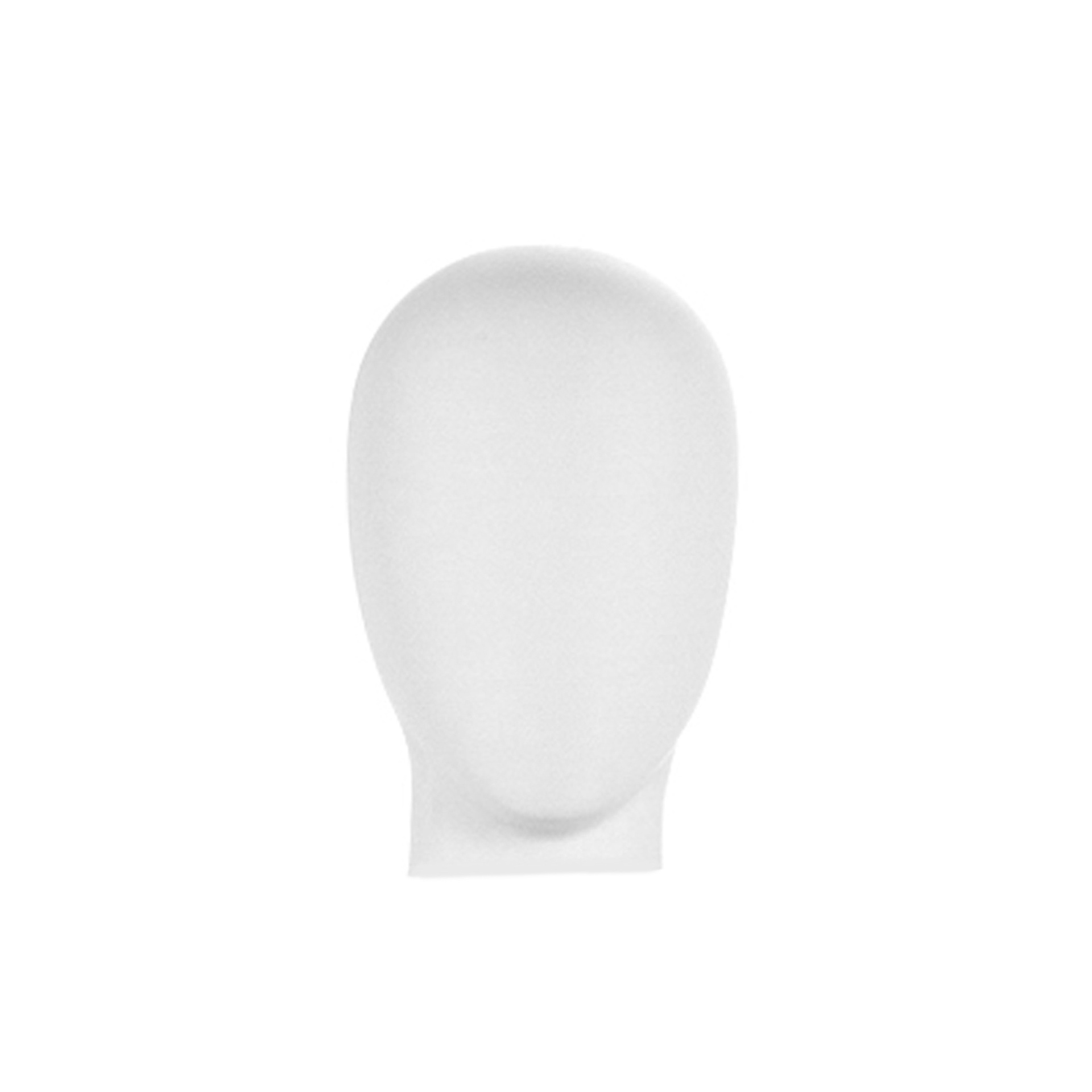 BINK - Unbreakable abstract female head, recyclable from ABS plastic, matte white