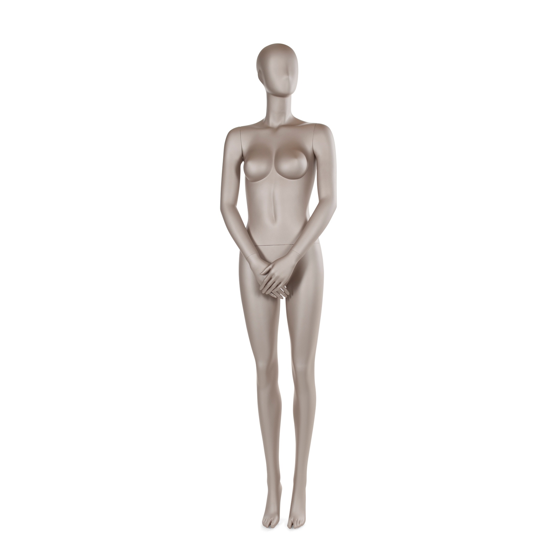 BINK - Mannequin femme abstraite couleur chair métallique