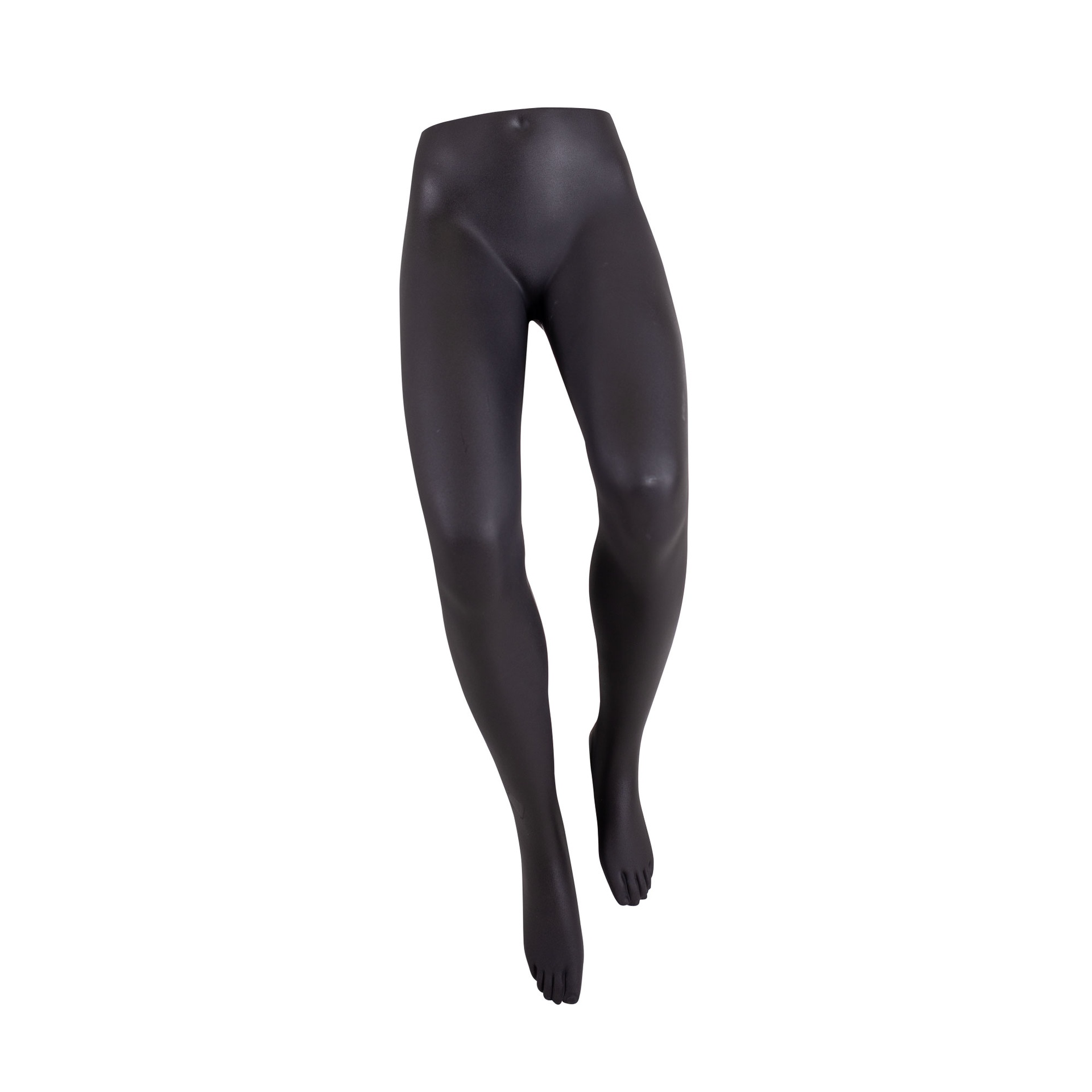 BINK - Curved women's leg display, for trousers, black, for wall mounting, including hanging loop