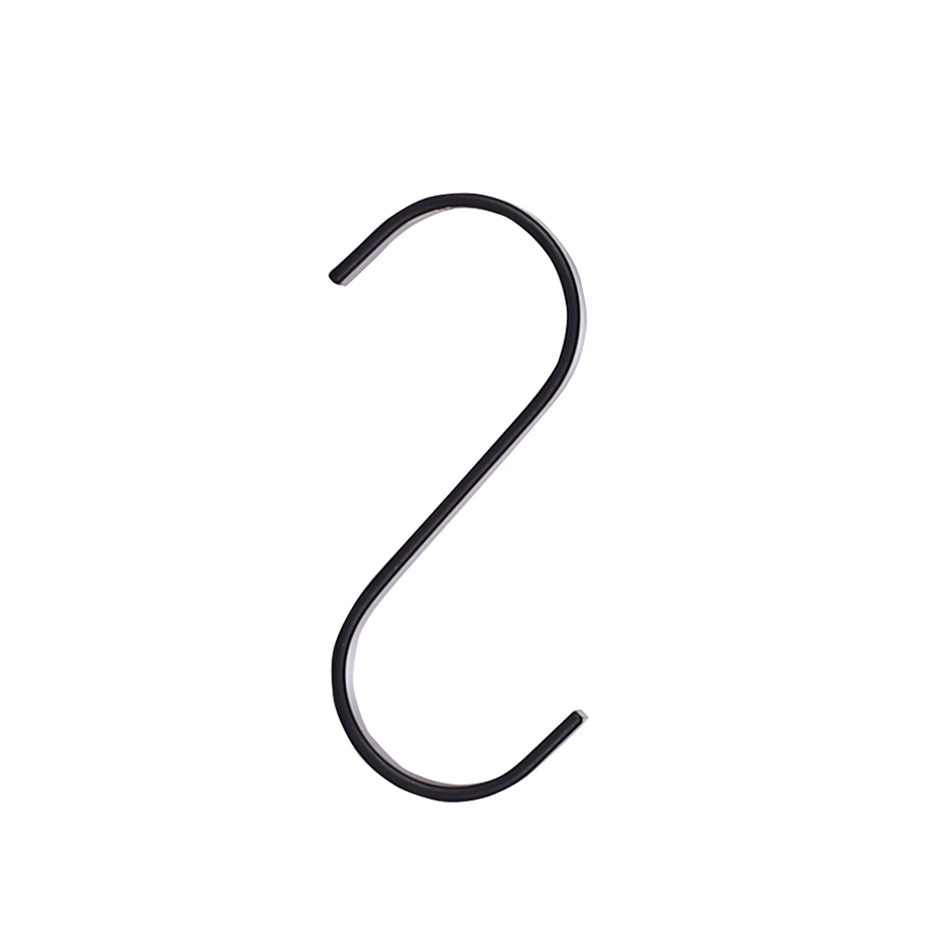 BINK - Metal jeans hook, flat shape, black color - box of 30 pcs