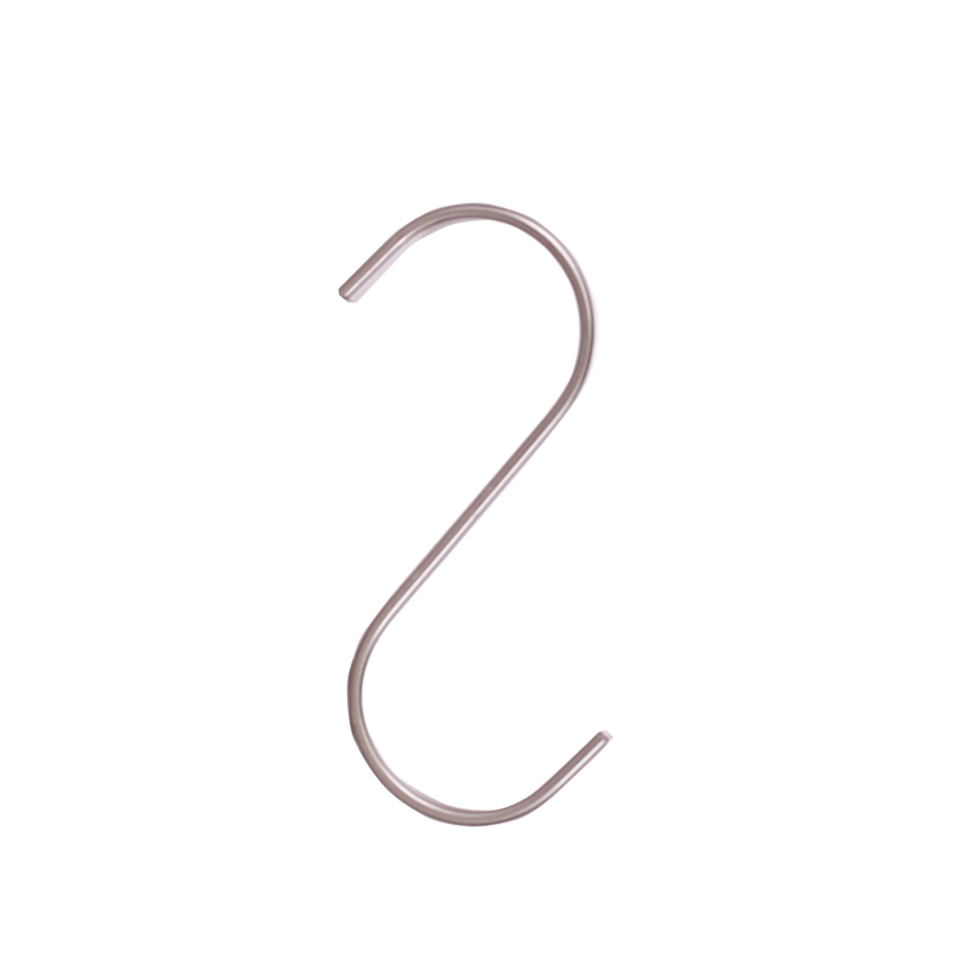 Flacher Metall-Jeanshaken, Nickel – Karton mit 30 Stück