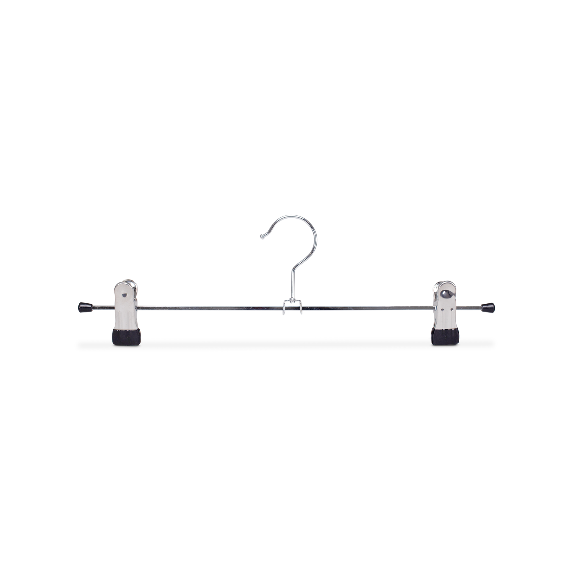 BINK - Metal clip clothes hanger, 2 clips, for trousers and skirts, length 35cm, chromed metal - box of 50 pcs