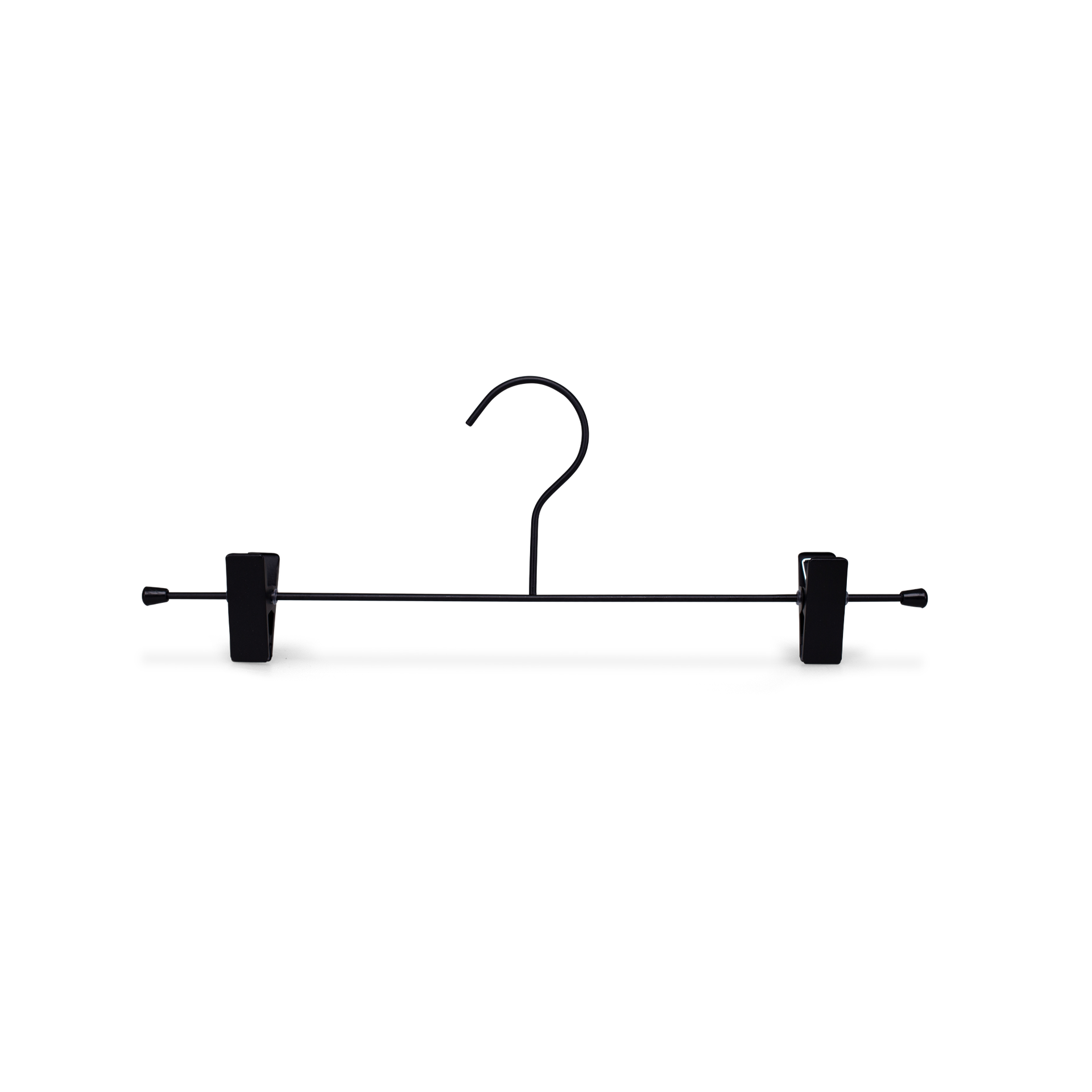 BINK - Metal clip clothes hanger, 2 clips, for trousers and skirts, length 35cm, black - box of 50 pcs