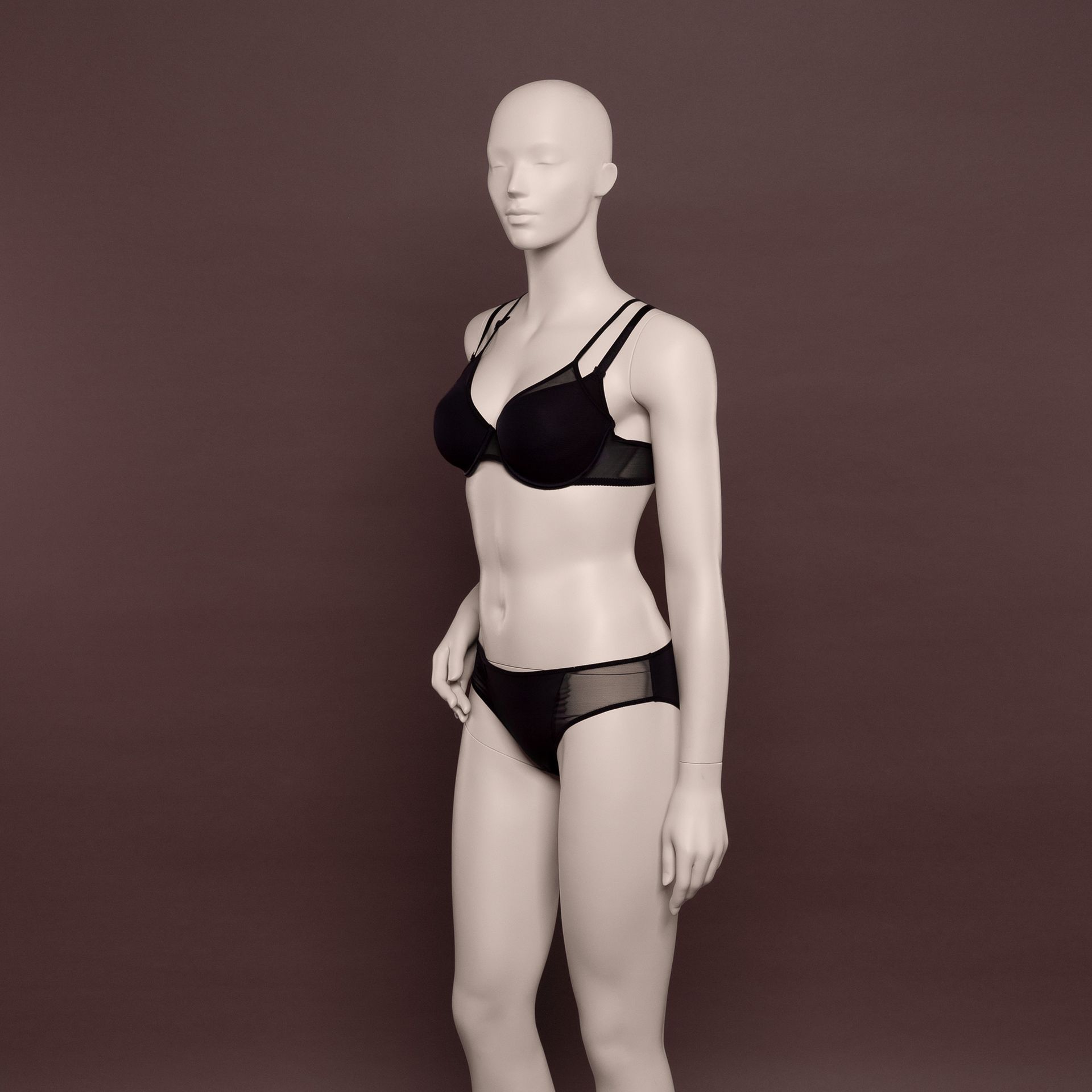 BINK - Lingerie mannequin, female, C-cup, nude skin color mat, standing pose 02C