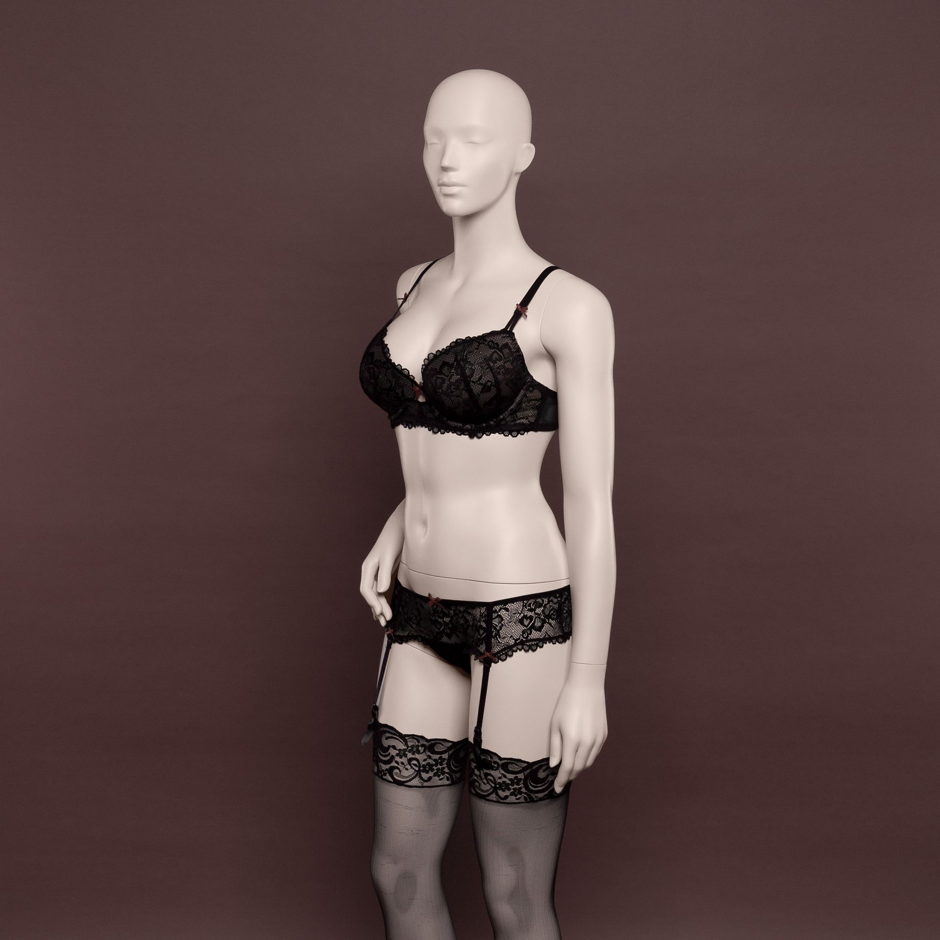 BINK - Lingerie mannequin, female, D-cup, nude skin color mat, standing pose 02D