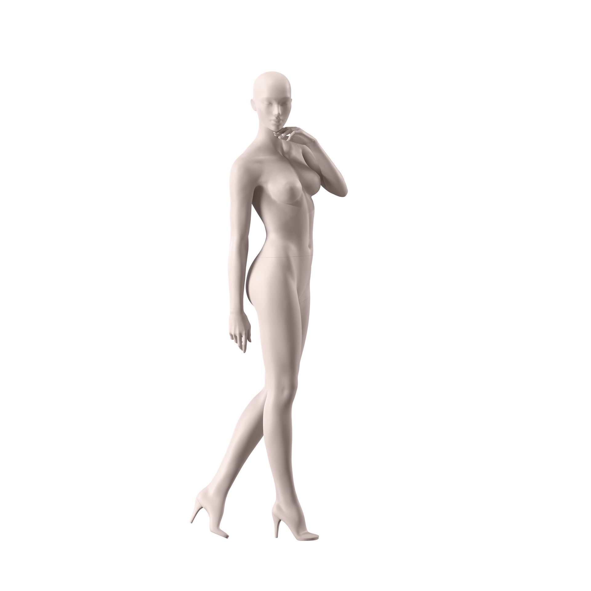 BINK - Lingerie mannequin, female, B-cup, nude skin color mat, standing pose 04B