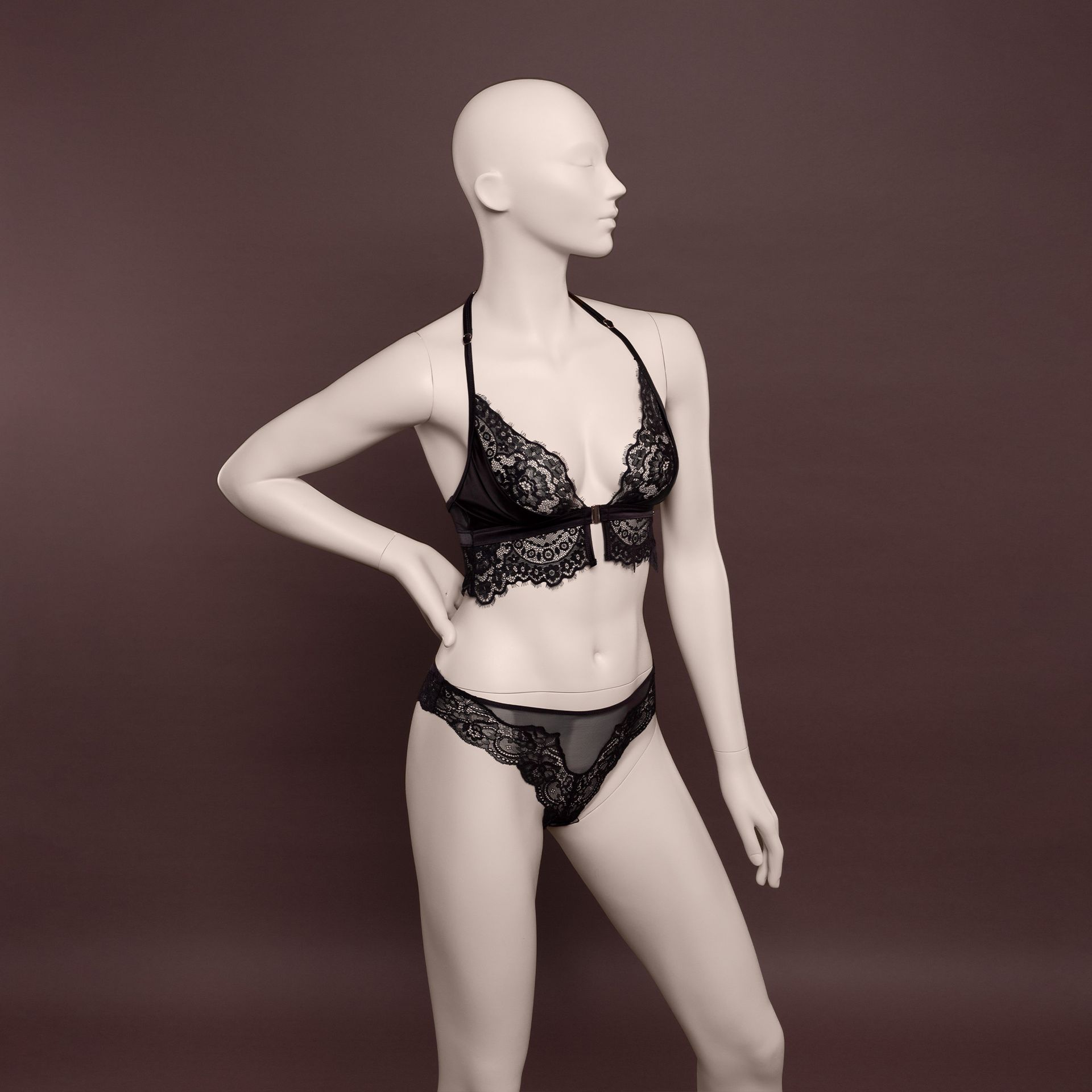 Lingerie mannequin, female, D-cup, nude skin color mat, standing pose 06D