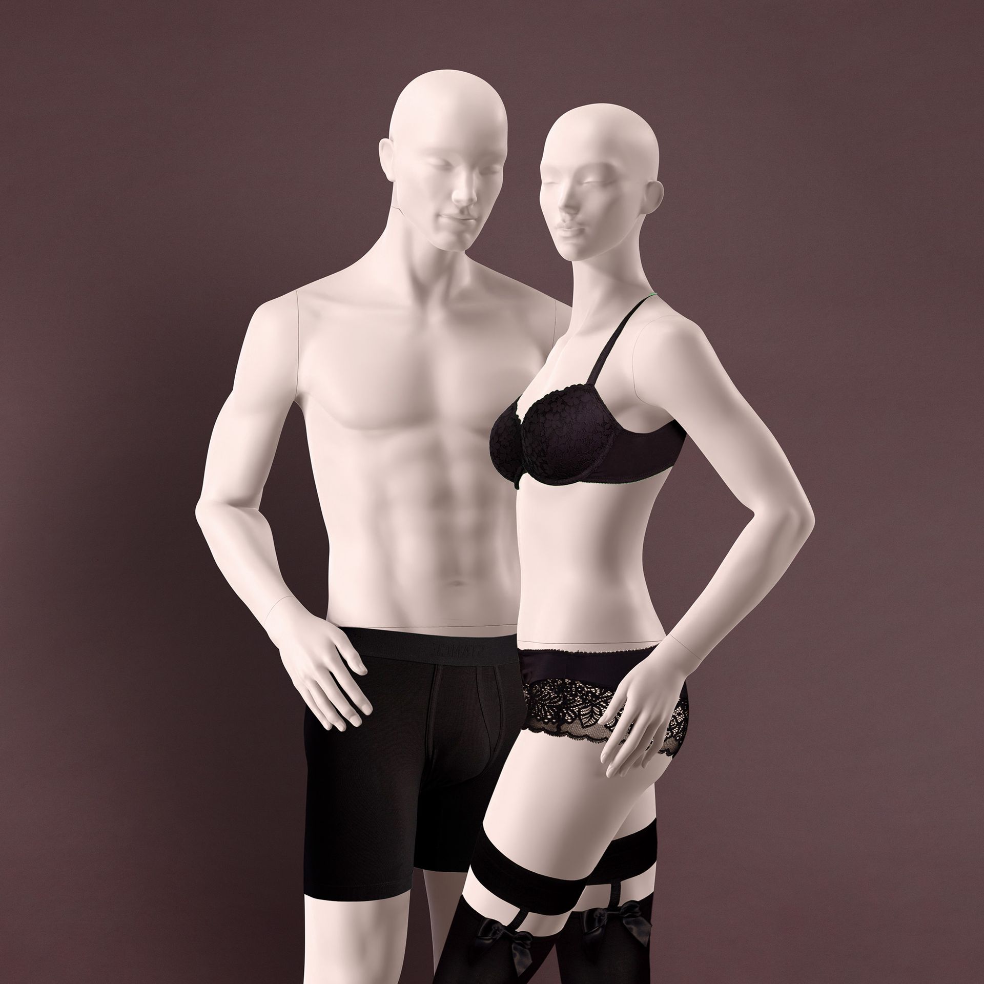 BINK - Lingerie mannequin, male, nude skin color mat, standing pose 51